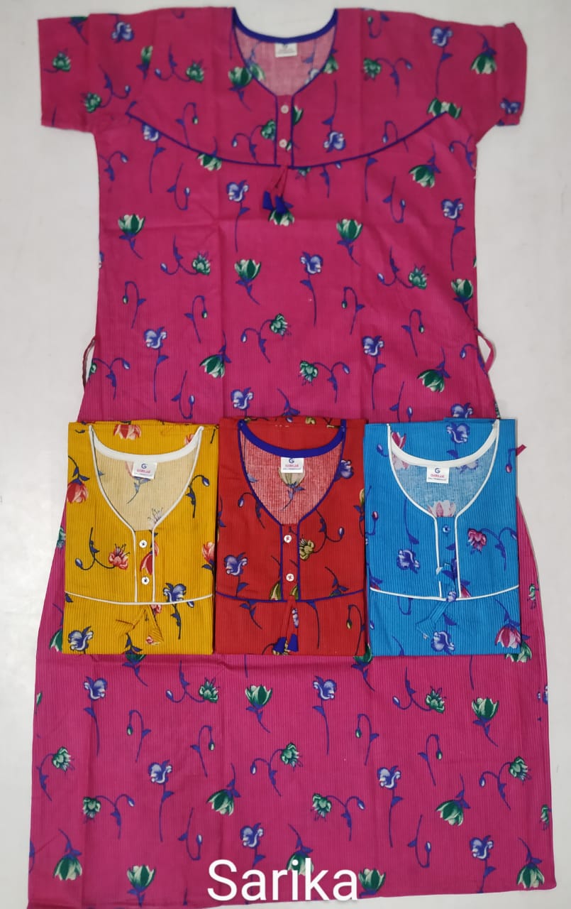 Cotton Nighty 115 Latest Fancy Designer  Printed Night suits Collection